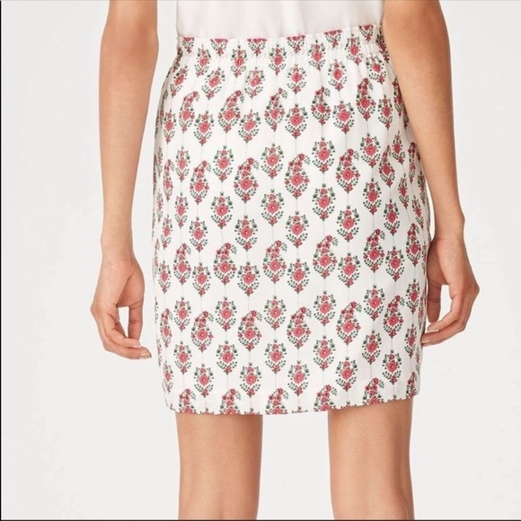 Club Monaco Layli Floral Silk Front Tie Skirt Size 2 - Picture 2 of 12